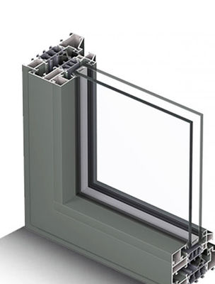 doppelverglastes Aluminiumfenster-Rahmen-Profil der Elektrophorese-6061 6063