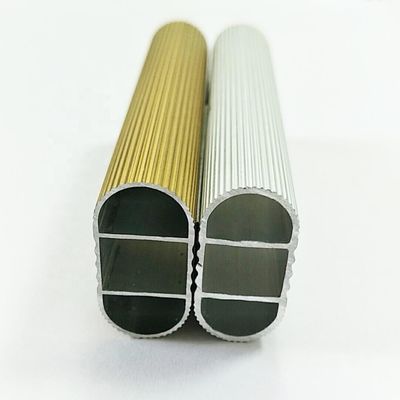 Anodisiertes Silber-Goldaluminiumstrangpressprofil für Kleiderbügel