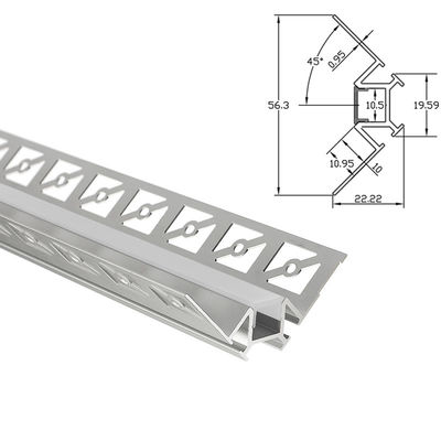 LED-Lichtstrahl-Diffusor-Abdeckung anodisierte allgemeine Aluminiumrahmen-Verdrängungen