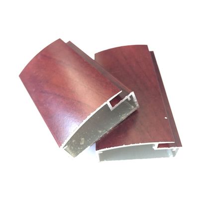 Moderne Tür-Aluminiumprofil des Möbel-Holz-Korn-Küchenschrank-T6